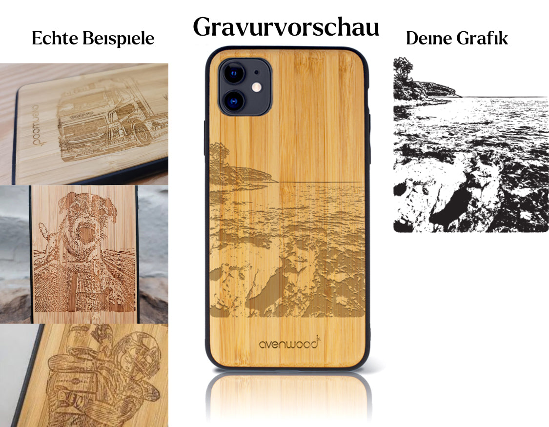 INDIVIDUELL iPhone 11 Bambus-Kunststoff